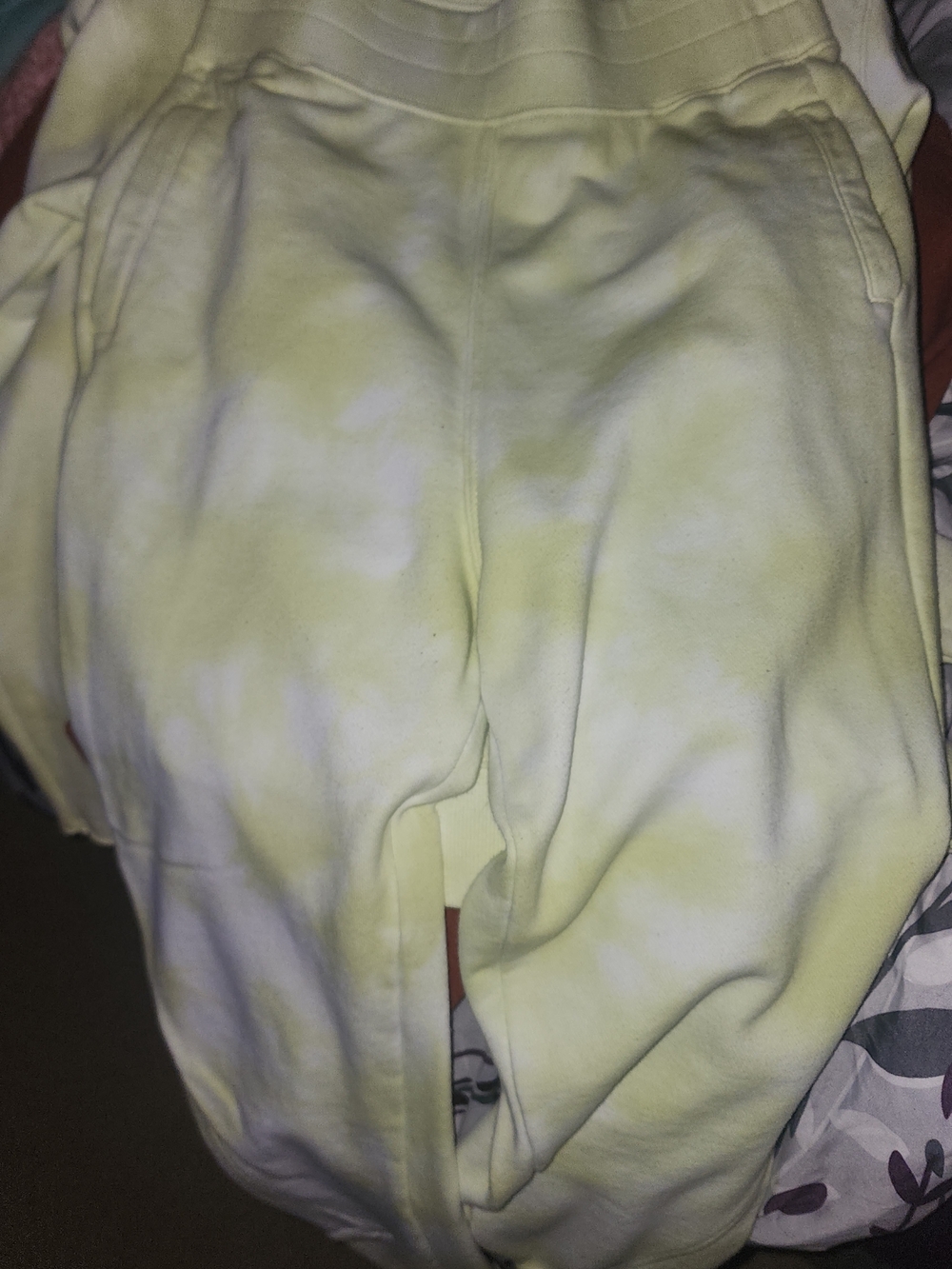 JoyLab Yellow Tie-Dye Pullover Sweat Outfit Set - Picture 3 of 4